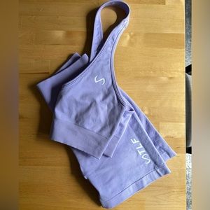 Purple TLF apparel workout set NEW